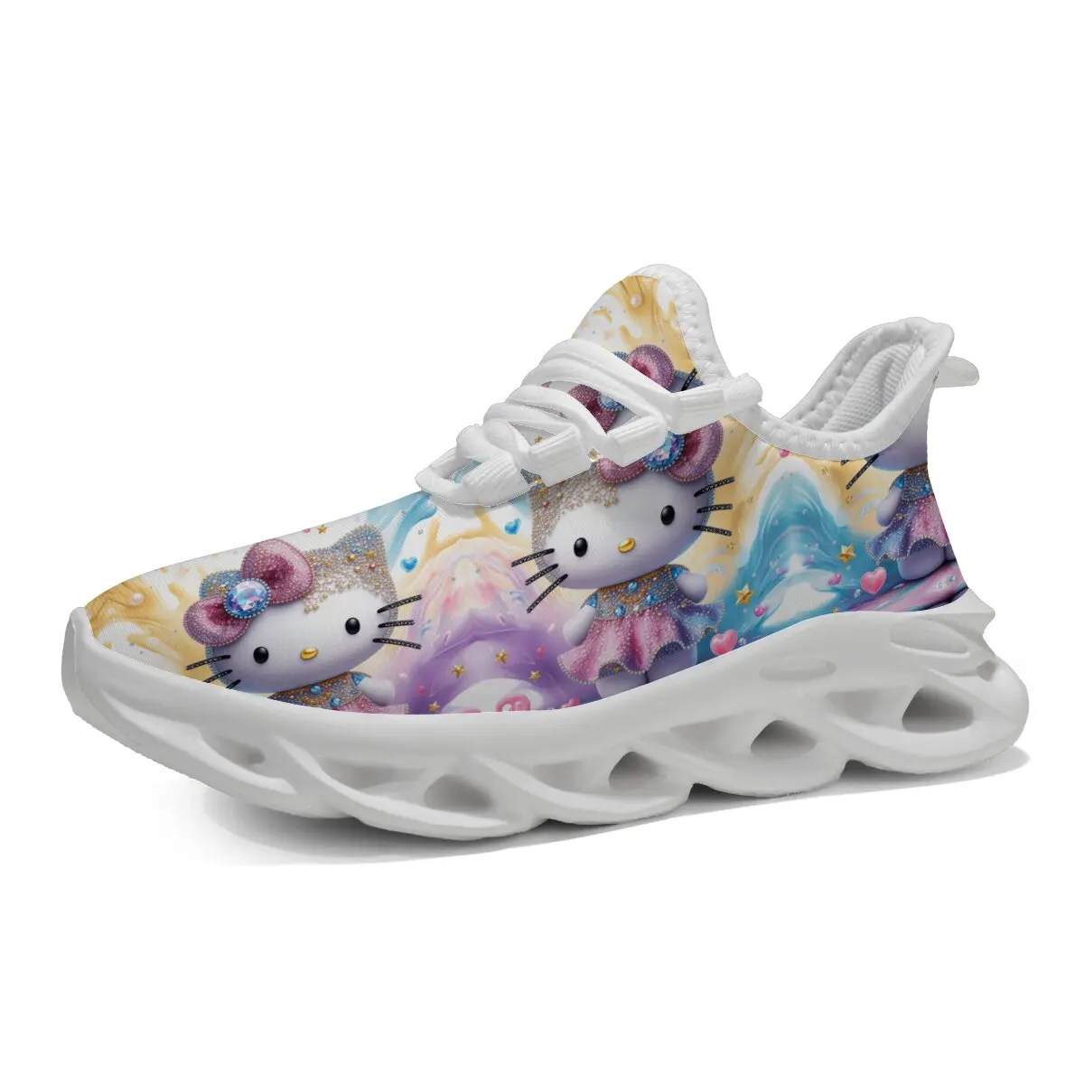 

Hello Kitty Cartoon Kids Sneakers Outdoor Parent Child Shoes Man Woman Lightweight Casual Running Sneakers Zapatillas
