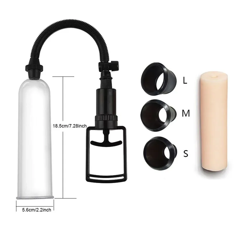 Accessories for Penis Pump Flask Part Cylinder Sleeve for Dick Extender Enhancer Stretcher Vacuum Pumps Replacement Sex Toys Men view 2