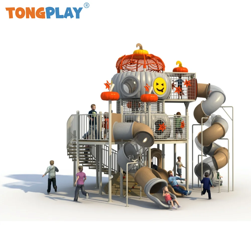 Tong play Pumpkin Series Large Factory Friendly Material Climb Park Children Amusement Equipment Beach Outdoor Playground Slide