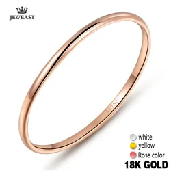 18k Gold Women Rings Beautiful Exquisite Smooth Classic Real 750 Solid Rose Yellow Girl Gift Party Good Nice New Hot
