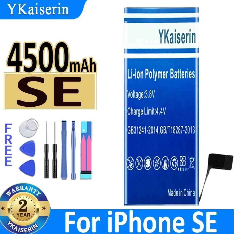 YKaiserin New Zero-cycle High-quality Battery For IPhone 6 6S SE 7 8 Plus X Xs Max 11 Pro Mobile Phone With Free Tools Warranty