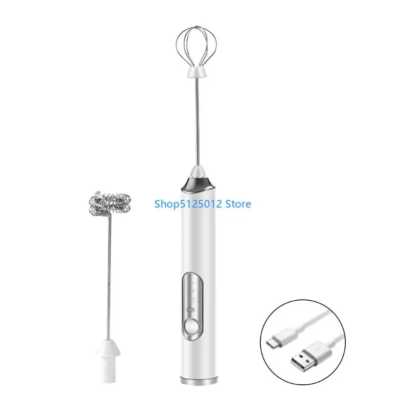 G8TC Handheld Electric Foam Maker Waterproof Whisk Drink Mixer Foamer Stainless Steel