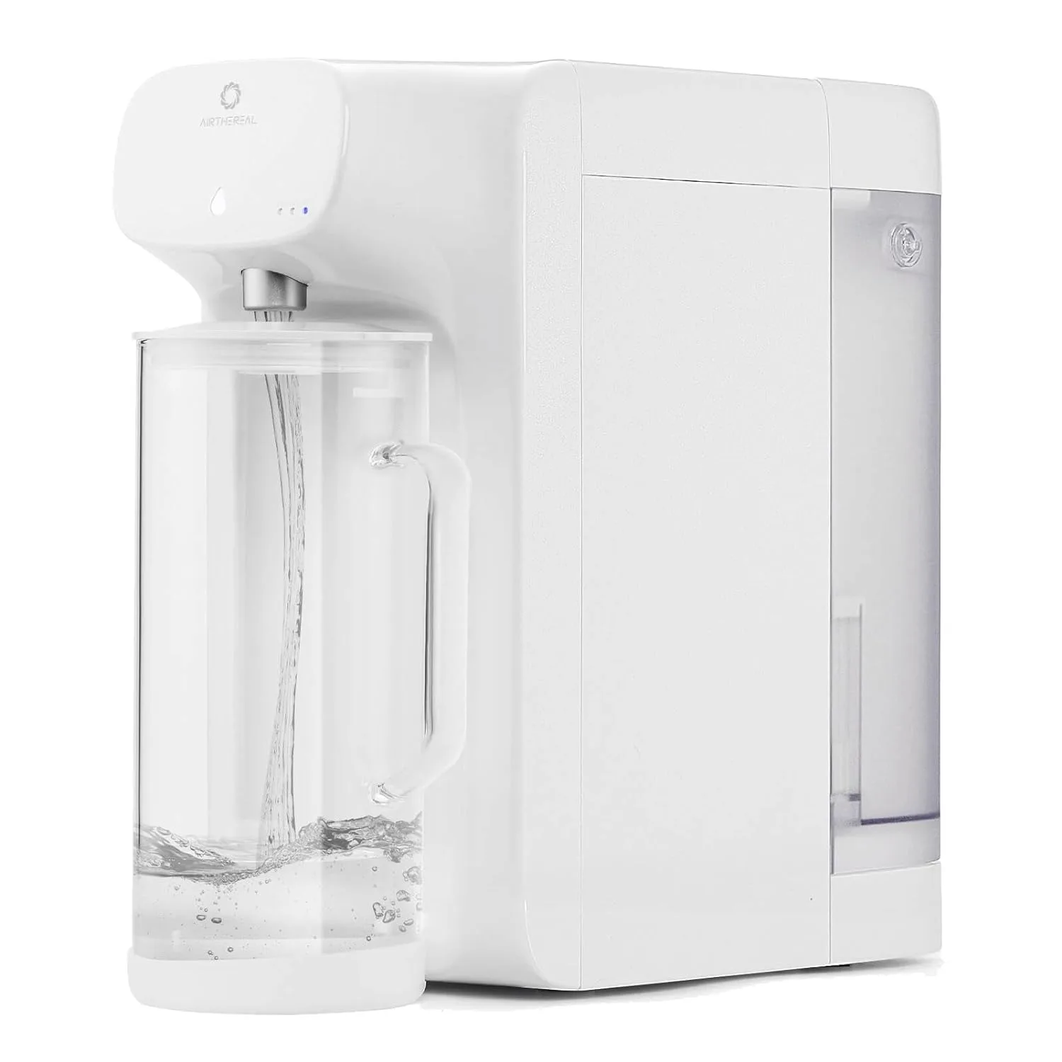 

Reverse Osmosis Countertop Water with Premium Glass Pitcher - 5 Stage Purification for Safe Drinking,14.6"Lx6.8"Wx14.4"H