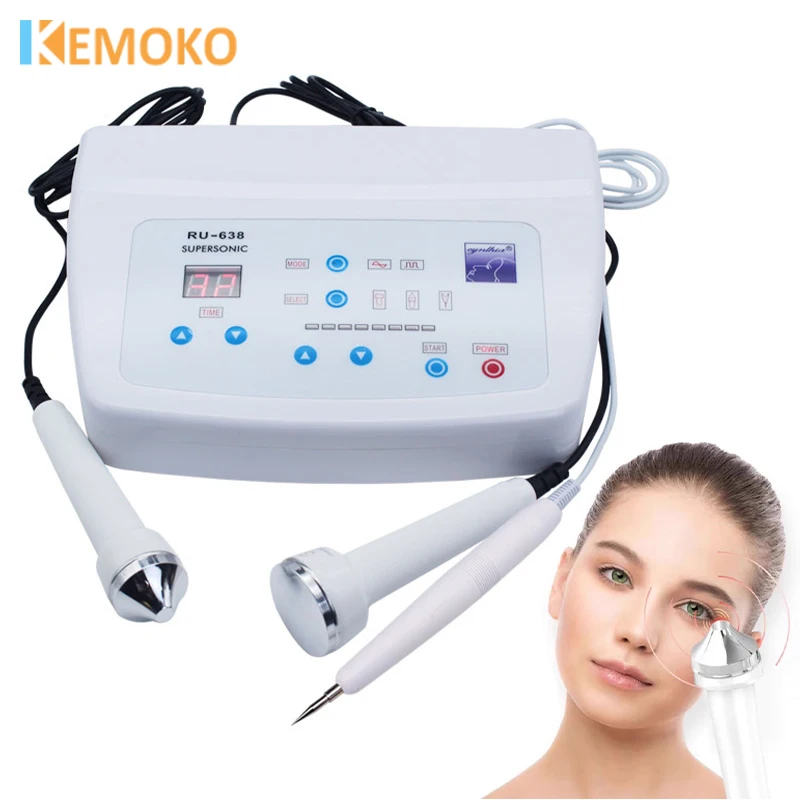 

3-IN-1 Ultrasonic Facial Skin Care Beauty Machine Ultrasound Body Face Eyes Massage Machine With Freckle Removal Plasma Pen