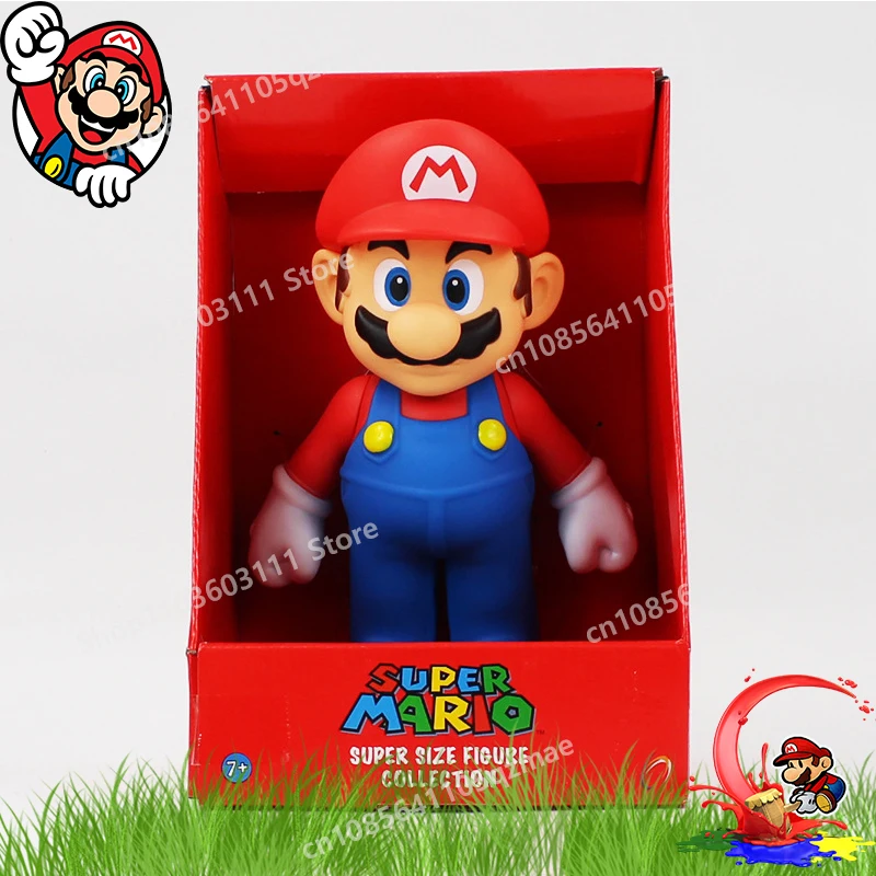 

Game Super Mario Bros Model Toys Cartoon Action Figures Luigi Princess Peach Bowser Donkey Kong Collection Dolls for Kids Gifts