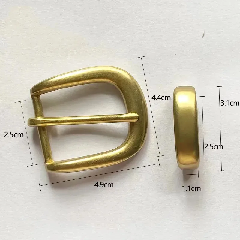 25/30mm Solid Brass Belt Buckle Women Men Metal Pin Buckles DIY leather craft bag belt buckle Jeans Accessories