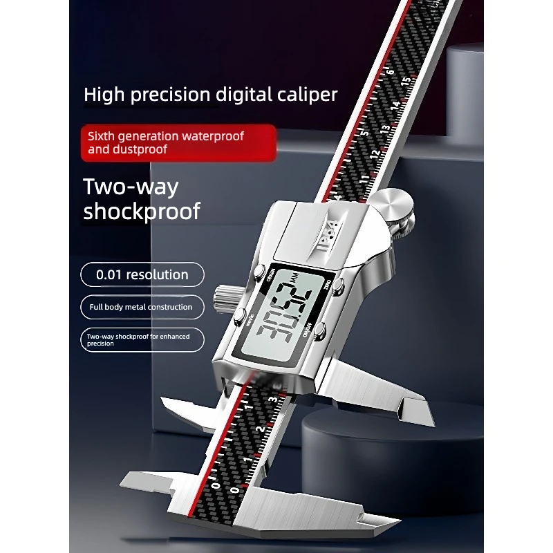 

Electrical caliper High-precision digital vernier caliper Glass grid Electronic caliper Stainless steel digital measurement