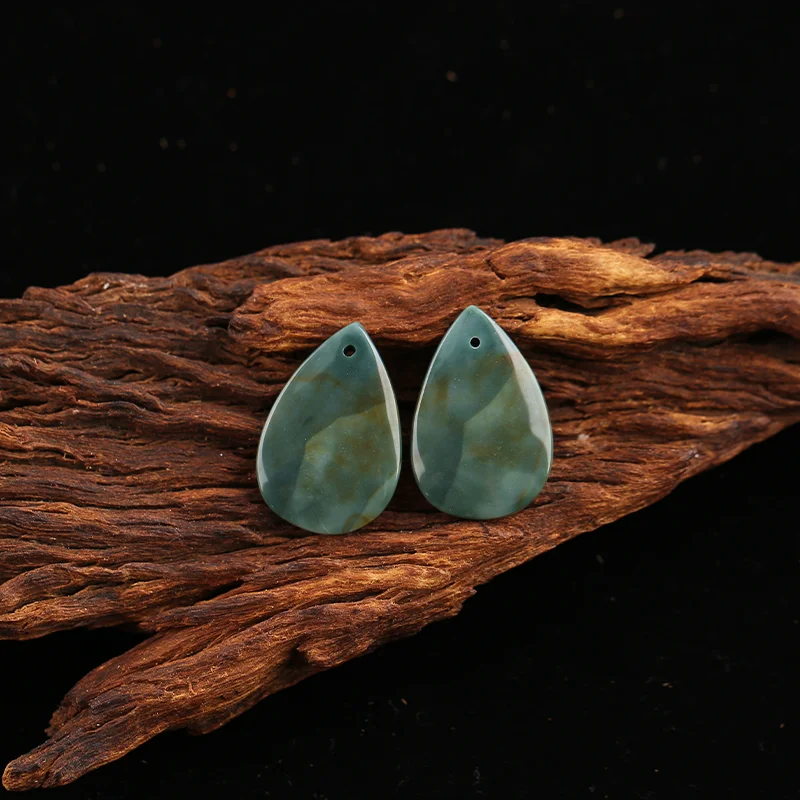 B&F Wave Jasper Earring Beads for Jewelry Making, Handmade Natural stones beads, Stones for jewelry Making Supplies