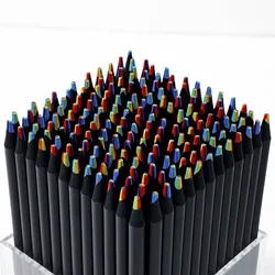 10pcs Kawaii Rainbow Pencil 7 Colors Concentric Gradient Crayons Gift Coloring Pencils Art Painting Drawing School Supplies