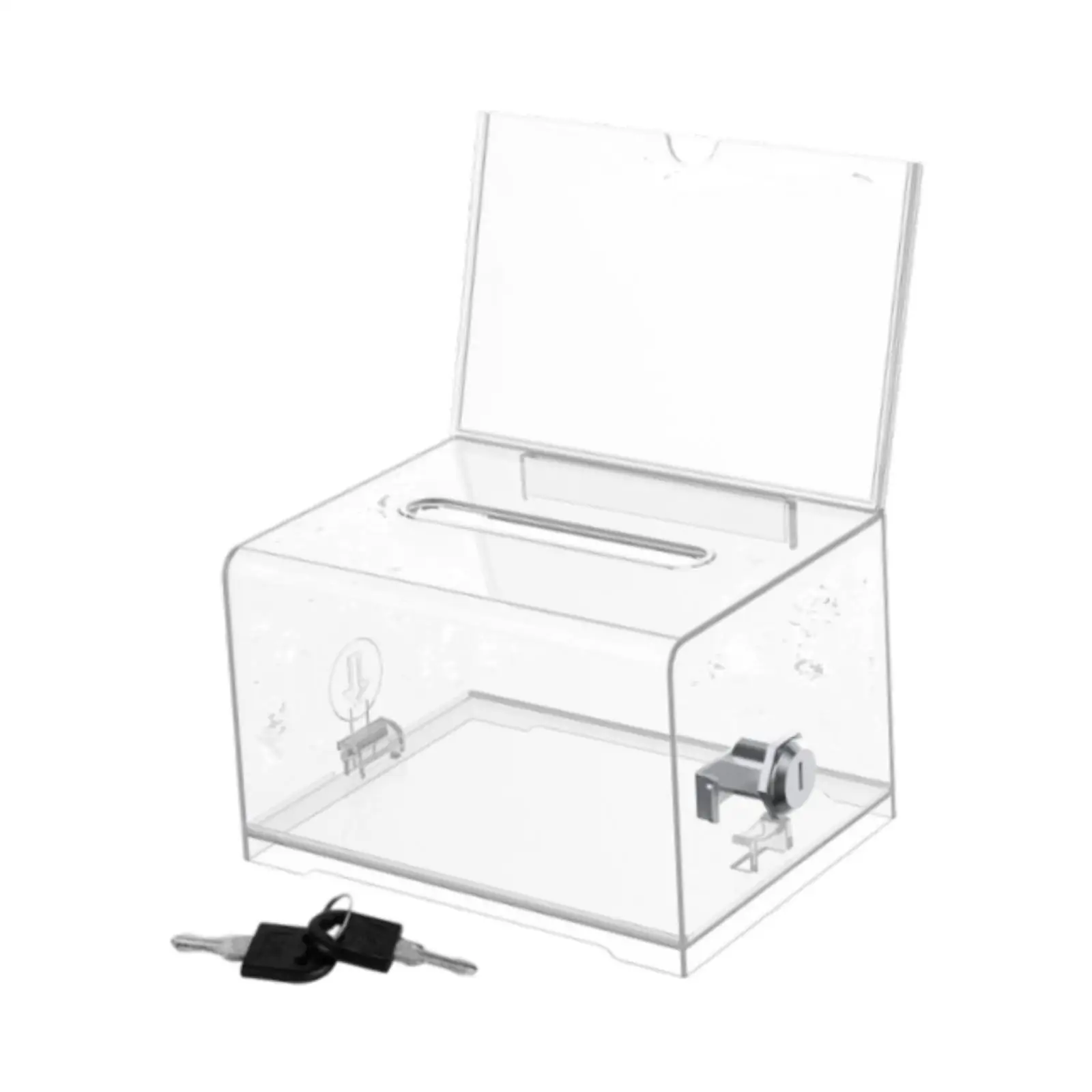 Business Card Collection Box Ticket Container for Business Reception Desktop