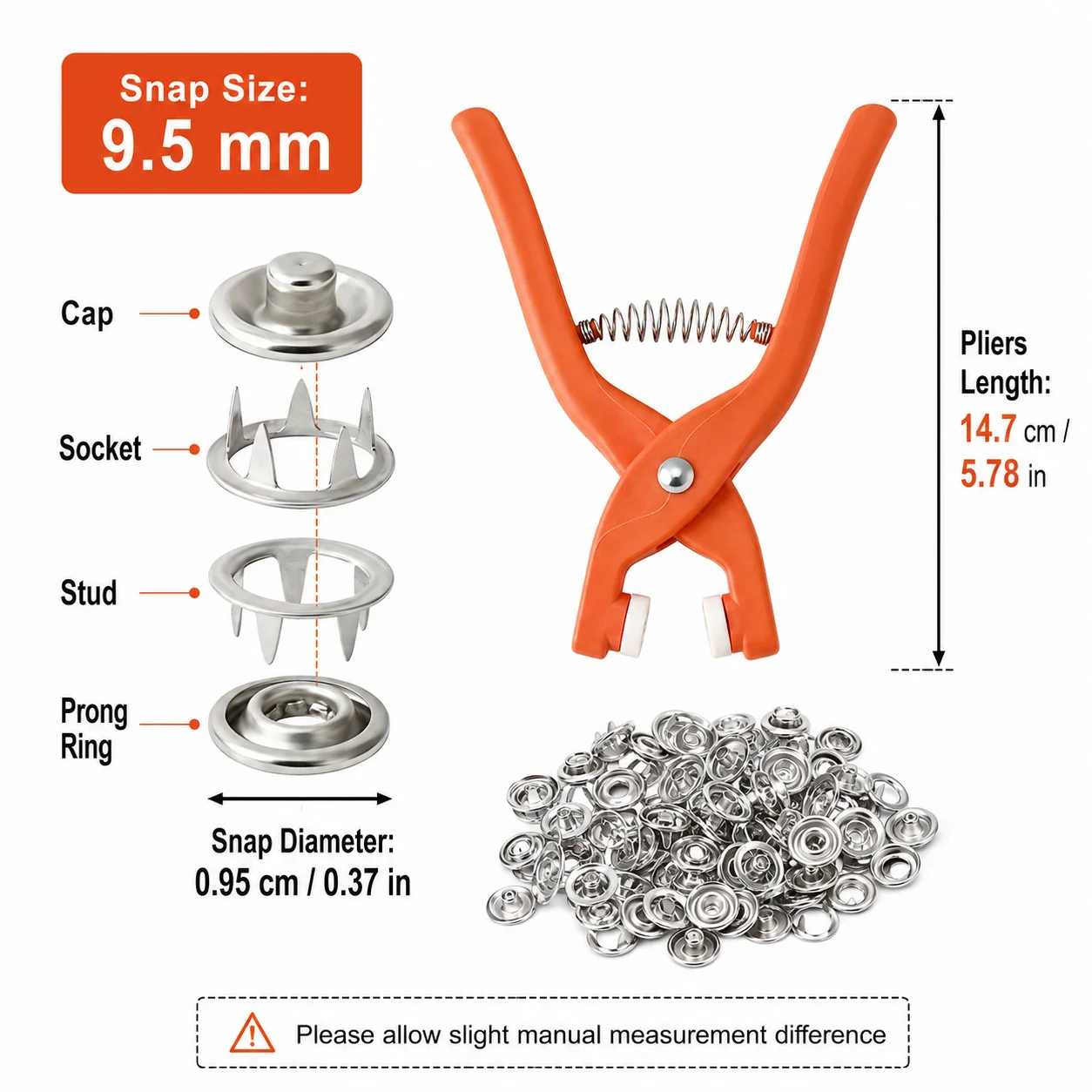 Набор металлических кнопок-зас – обзор и цена Snap Fastener Set