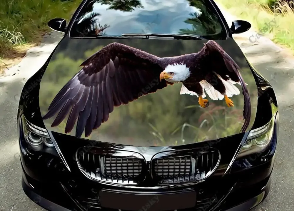 

eagle animal Car hood vinyl sticker wrap packaging film hood decal sticker universal car hood protective film