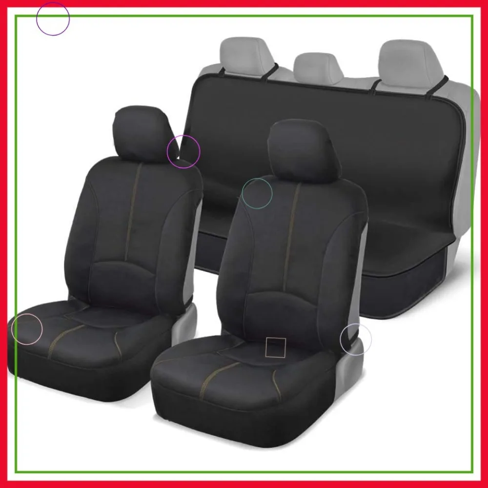 

Водонепроницаемые неопреновые чехлы на автомобильные сиденья, универсальная посадка, простая установка для автомобилей, грузовиков, внедорожников, фургонов бежевого цвета