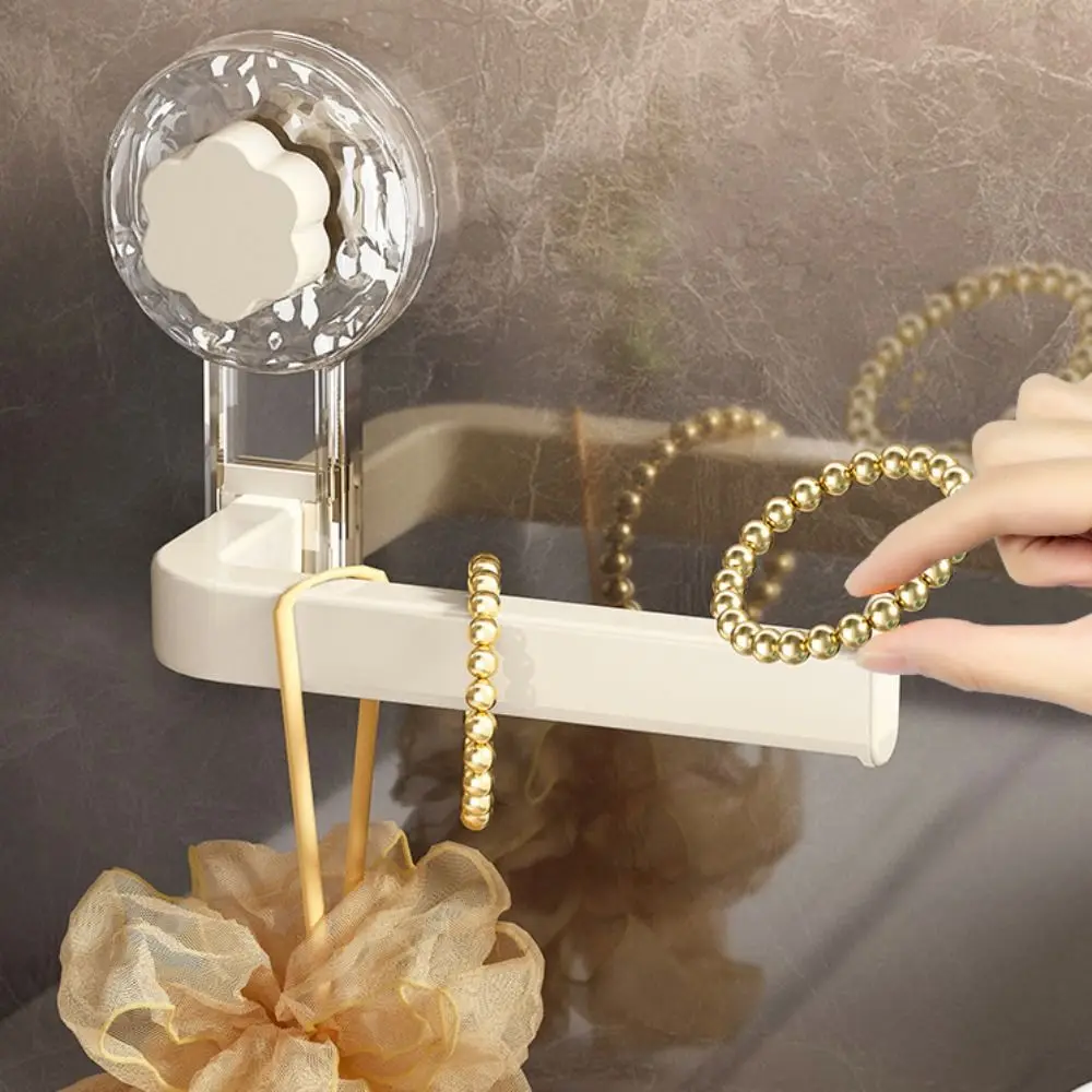 Save Space Wall Mounted Suction Cup Tissue Holder Stable Waterproof Tissue Rack Plastic Reusable Toilet Paper Holder Home