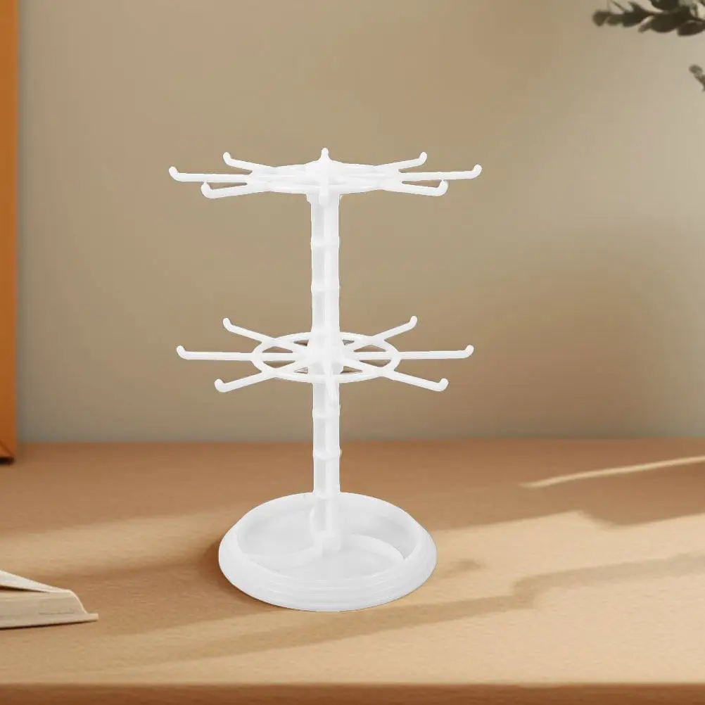 

Набор из 3 вращающихся подставок для брелоков, маленький органайзер для украшений, держатель для браслетов, серег, ожерелий, настольный органайзер, подставка для хранения