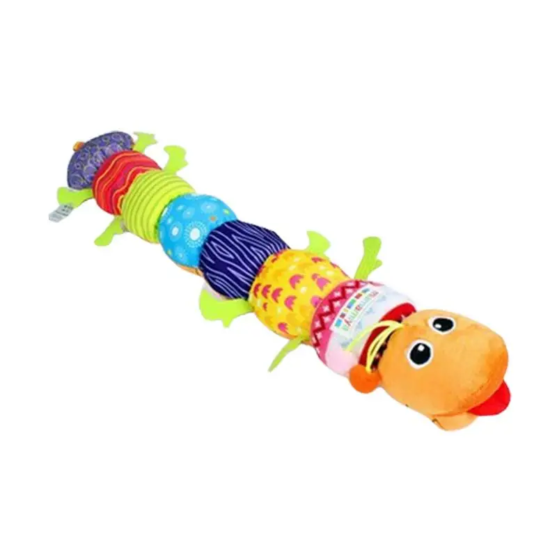 Baby Toys With Rattles Crinkle Newborn Baby Musical Toys For Infant Boys Girls Ages 0-3 Caterpillar Toy