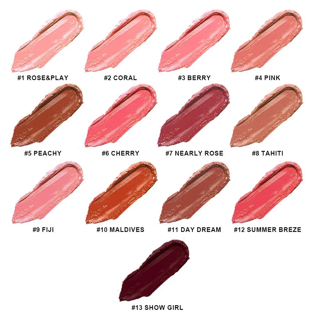 Private Label Custom Logo Vegan Makeup Cream Blush Stick Multi Use Long Lasting Pigment Blush Palette Single Blush Wholesale