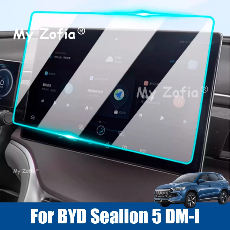 

For BYD Sealion 5 DMI 2025 2026 Car HD Tempered Glass Film Screen Protector Navigation Protective Cover Anti-scratch Accessories