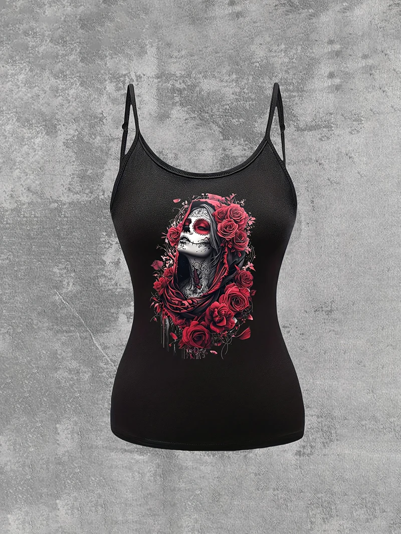 Fashionable Women's New Printed Versatile Outerwear Vest Summer Casual Women's Camisole Top