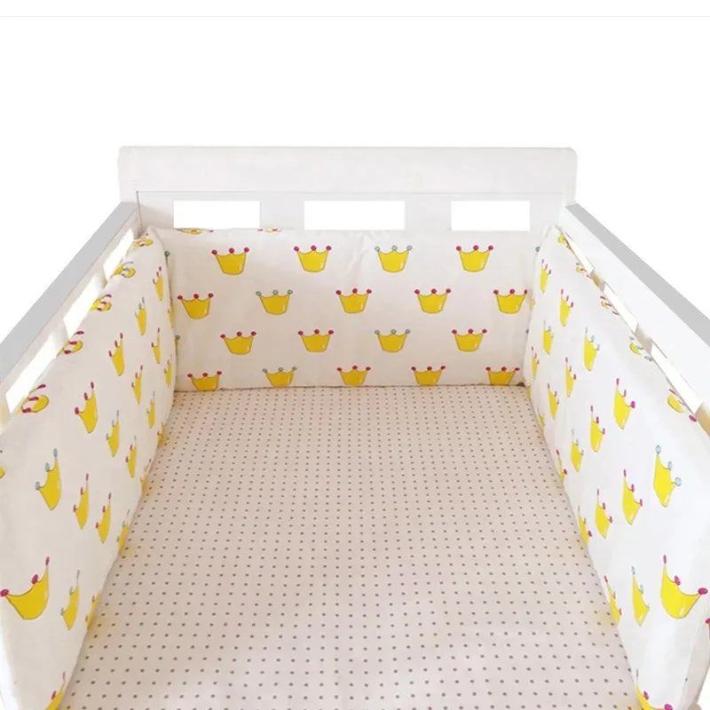 

Baby Bumper Chichonera Crib Cot Protector Infant Cotton Children's Bed Barriers Newborns Around Cushion Braid Cunas Para El Bebe