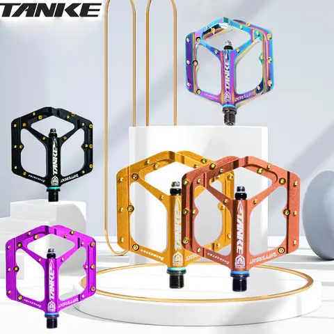 TANKE TP-50 페달 Sepeda MTB 알루미늄 합금 미끄럼 방지 자전거 페달 자전거 페달 자전거 페달