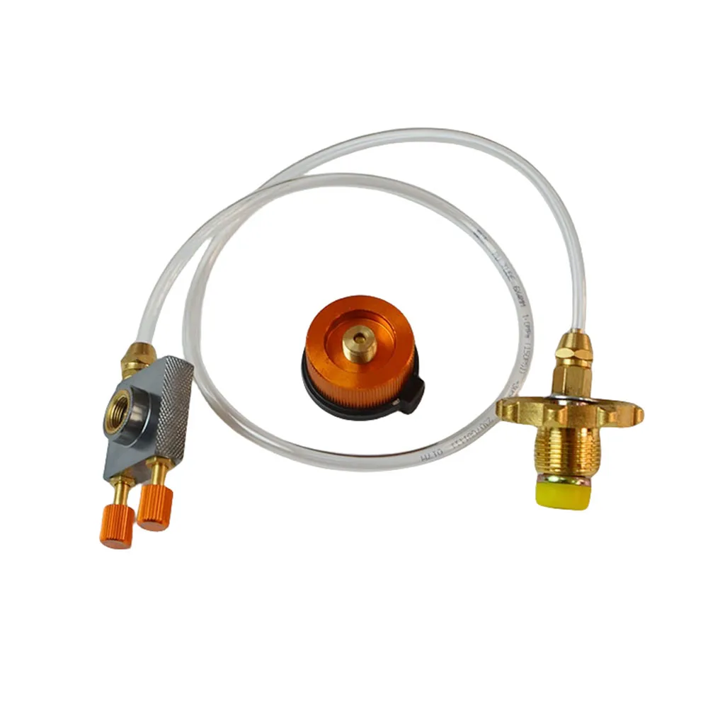 Asia Gas Stove Propane Refill Adapter Gas Tank Connection Line Outdoor Camping Burner Adapter LPG Cylinder Hose Connector