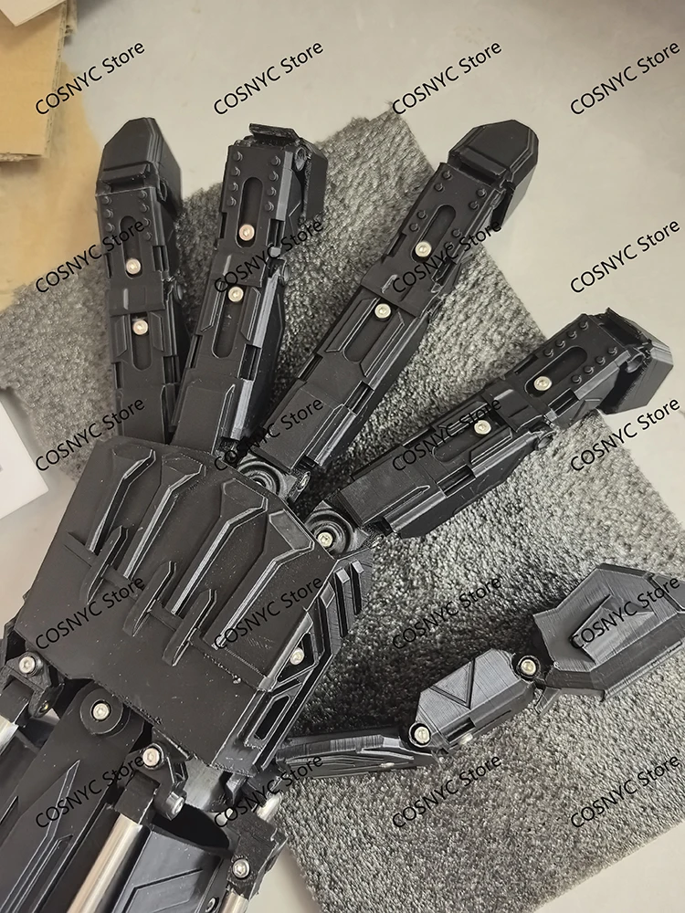 Máquinas vestíveis manopla cyberpunk luva tática legal flexível movimento de dedo desempenho de halloween cosplay adulto presente prop