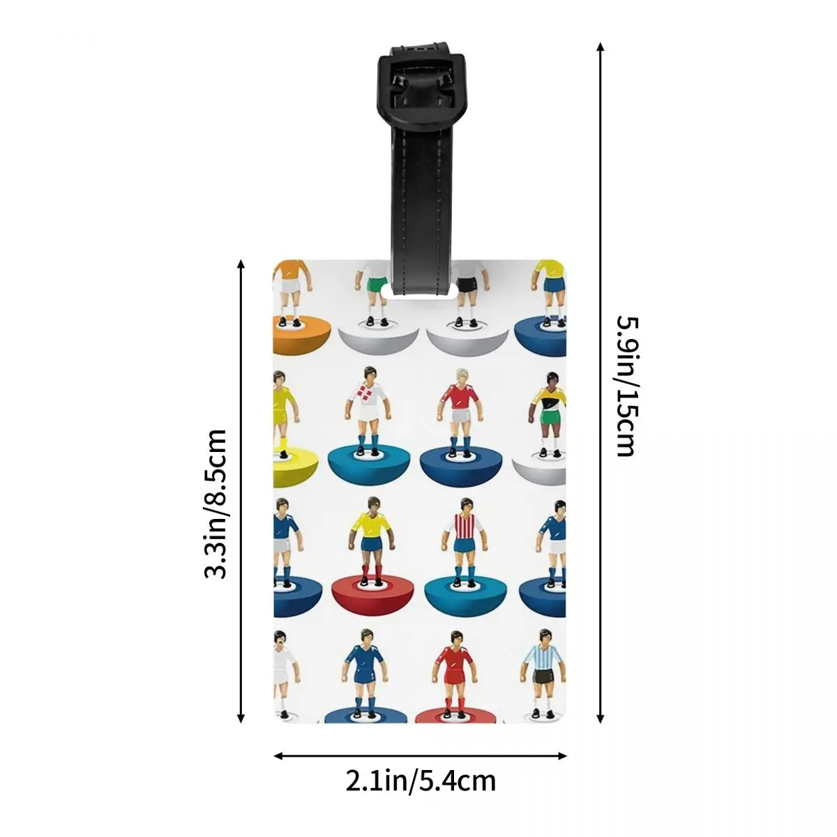 World Subbuteo اللاعبين علامات الأمتعة حقيبة الملحقات السفر موضة الأمتعة الصعود علامة التسمية حامل معرف اسم العنوان