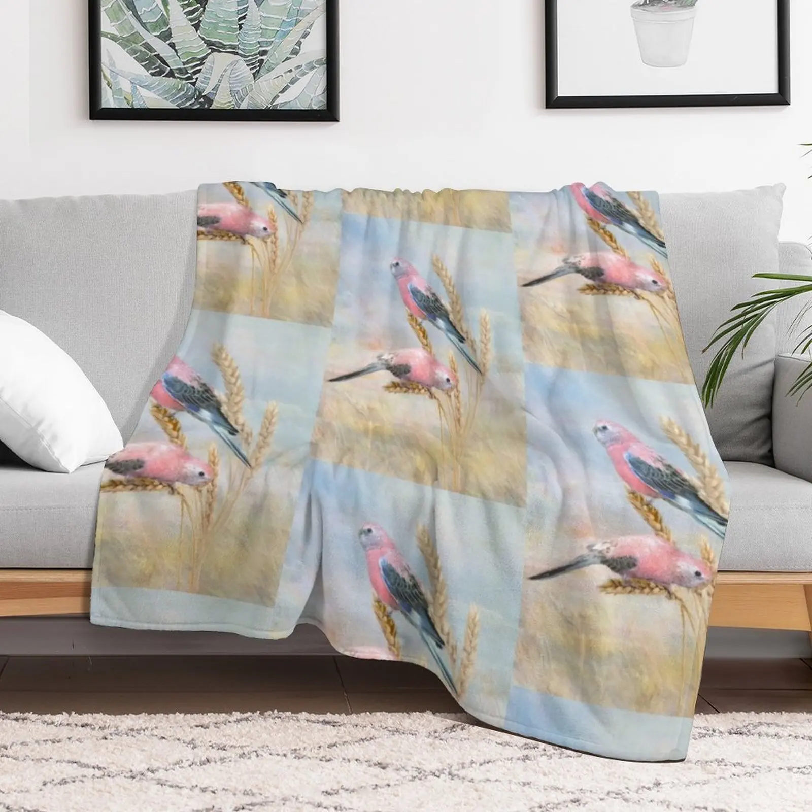 Bourkes Parrot Throw Blanket Summer Cool Breathable Blanket for Sleeping