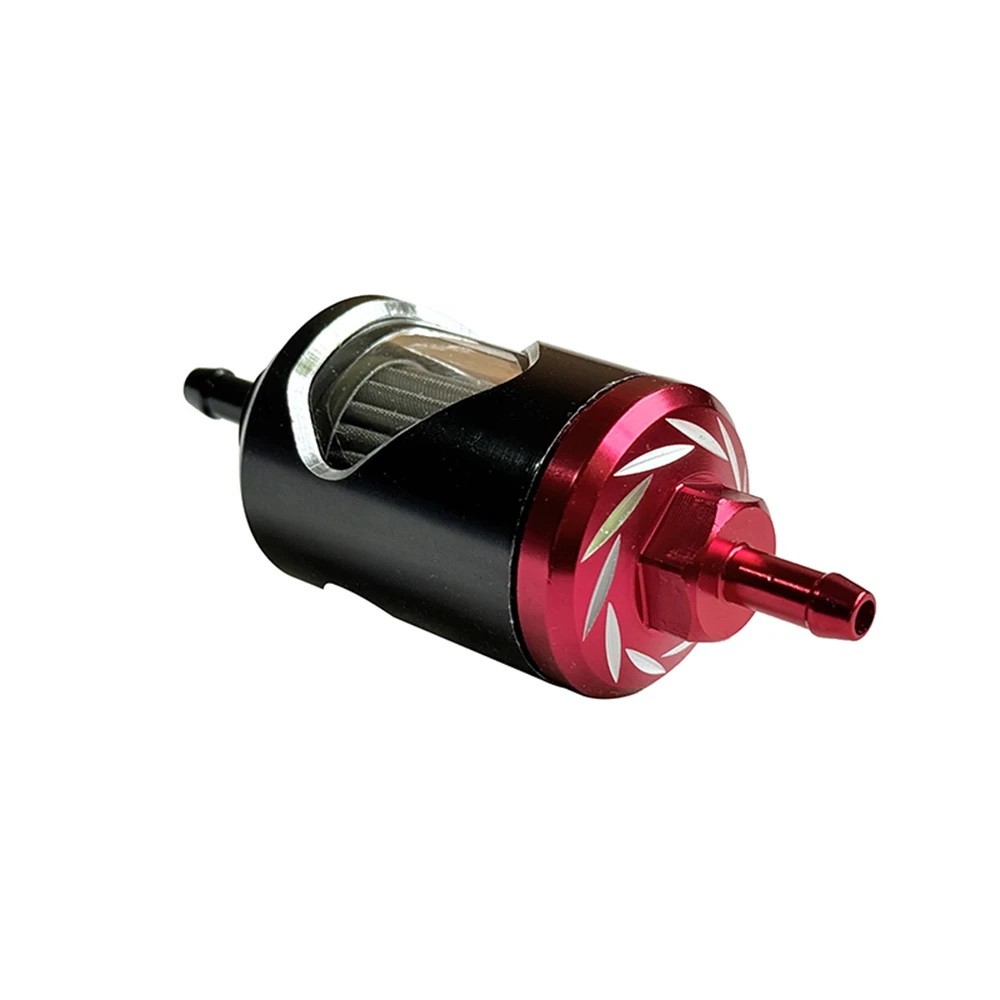 Hochleistungs-Ölfilter, Motorölfilter aus Legierung mit hohem Durchfluss, Edelstahlkern, Glasperspektivenfilter für einfache Bedienung