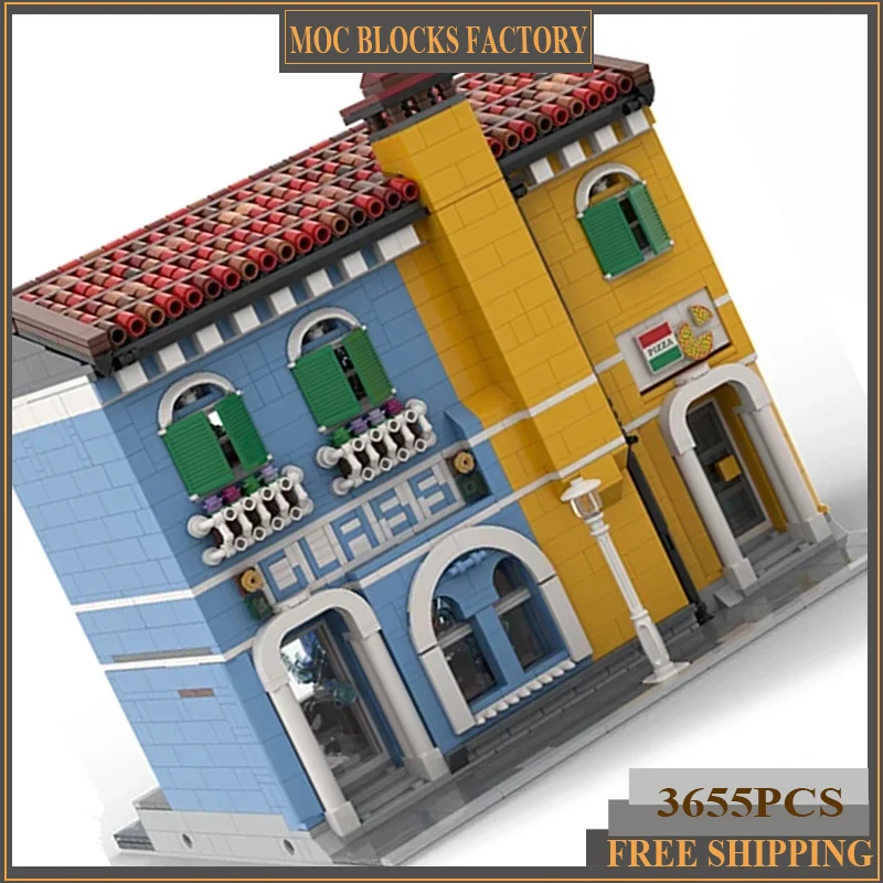 

Technical Moc Bricks Street View Model Murano City Of Glass Modular Building Blocks Gifts Toys For Children DIY Sets Assembling