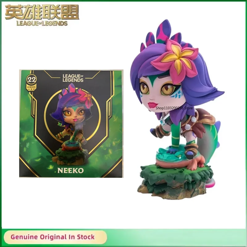 

Original League of Legends The Curious Chameleon/Neeko Q Version Game Anime Figures Model Collectibles Desktop Ornaments