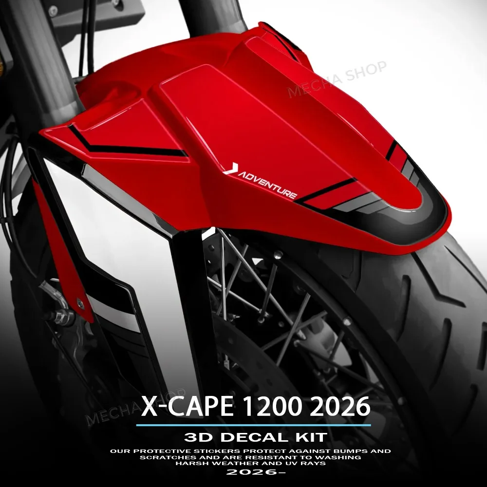 

Motorcycle Accessories Fender Stickers for Moto Morini X-cape 1200 2026 3D Resin Decal Kit