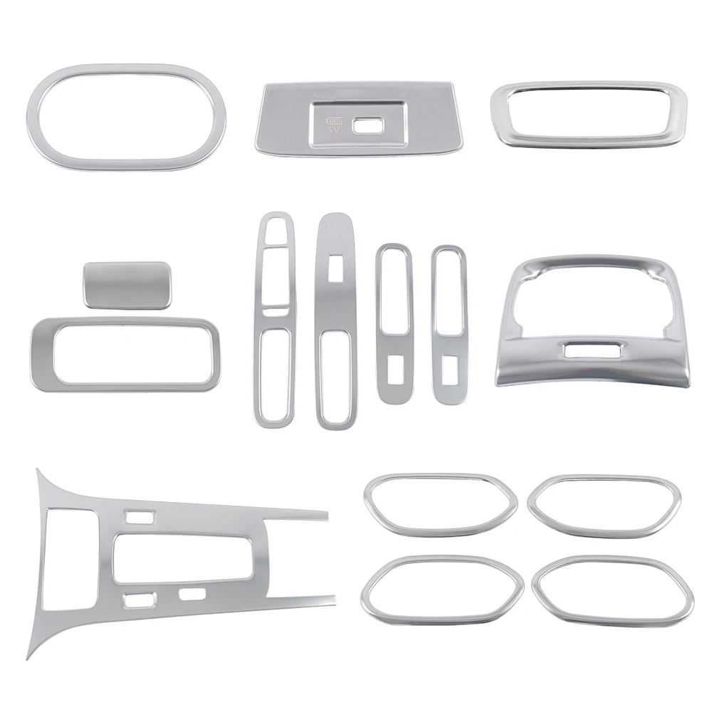 for GAC Empow 2022-2025 Matte Silver Center Console Refit Stainless Steel Interior Decoration for Dodge Attitude 2024-2026