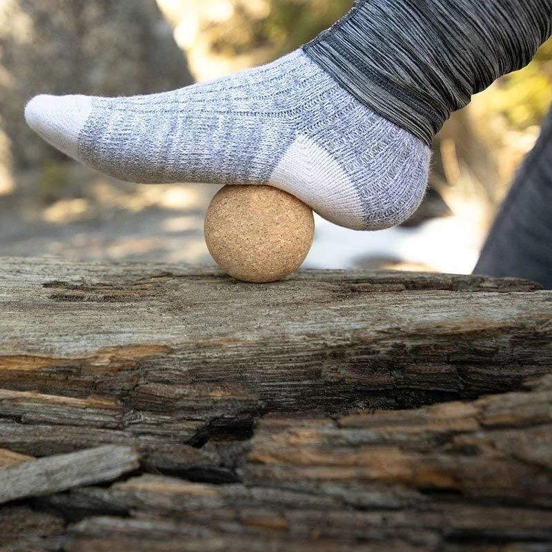 Umweltfreundliches Geschenk, Fitness, Yoga, Rückzugszubehör, Holzkugeln, Fußmassagegerät, Korkbälle zur Linderung von Muskelschmerzen