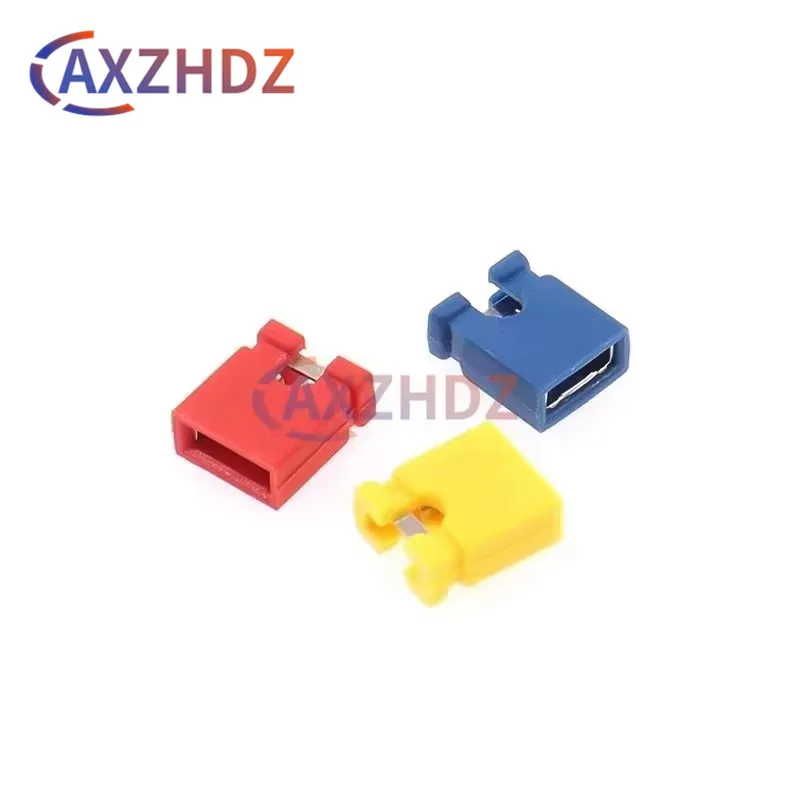 100PCS 2.54MM Hard Disk Drive CD/DVD Drive Motherboard Expansion Card Pin Header Jumper Blocks Connector Black White Red