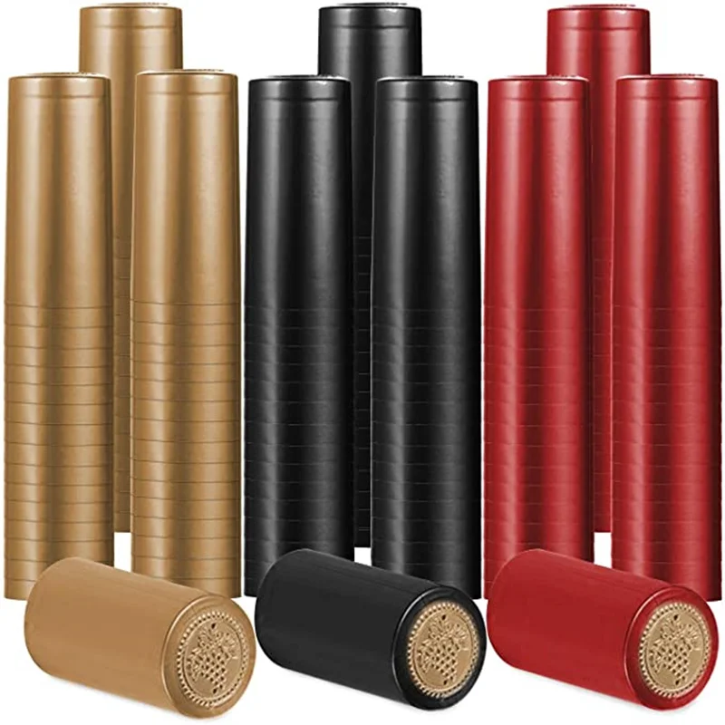 PVC Heat Shrink Capsules Wine Shrink Wrap Wine Bottle Capsules Shrink Caps, Wine Bottle Capsules Shrink Caps for  Home Use