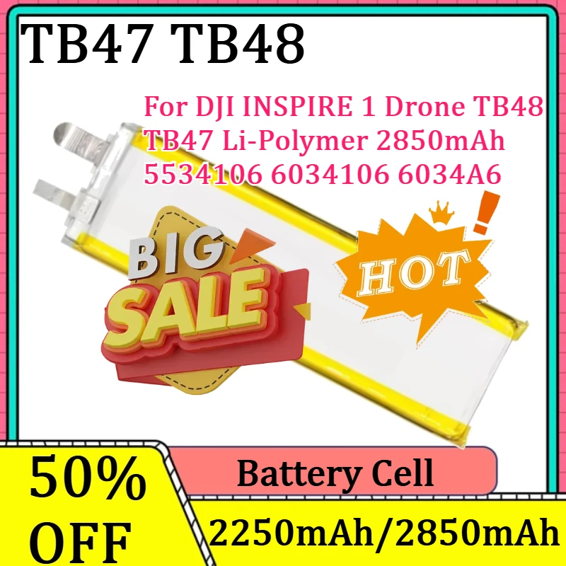 

For DJI INSPIRE 1 Drone TB48 TB47 Li-Polymer 2850mAh 5534106 6034106 6034A6 New High Quality Battery Cell