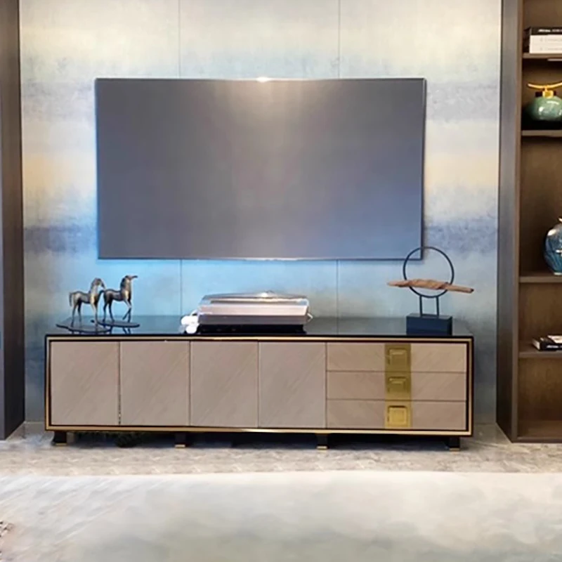 Nordic Vintage Tv Stand Mid Century Trendy Bedroom Multifunctional Tv Stand With Storage Design Rack Para Televisão Furniture 5