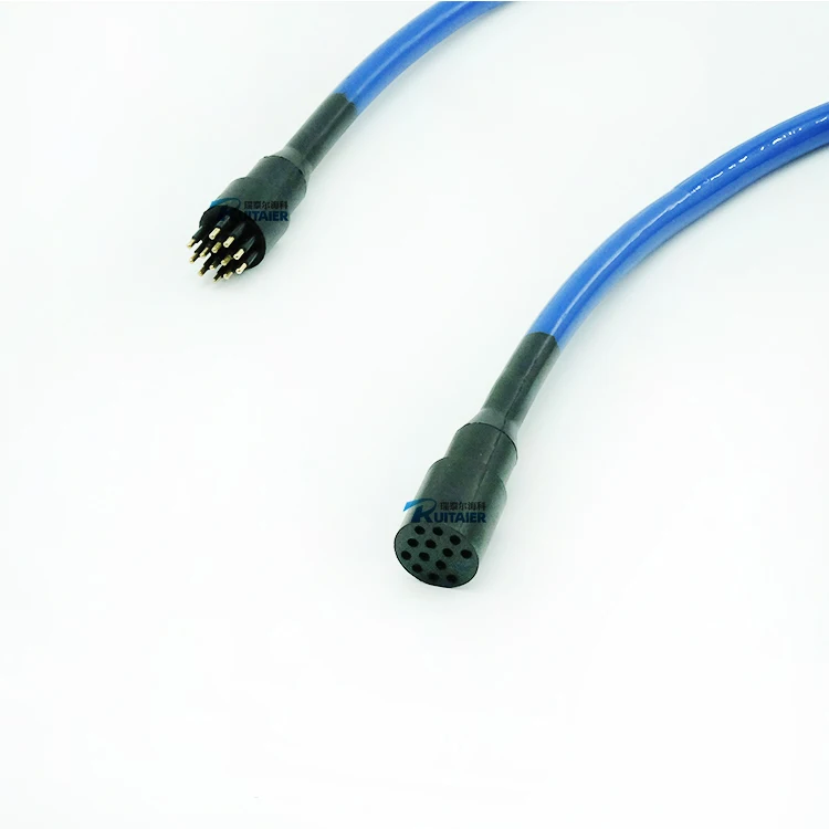 

UNDERWATER 7000m DIL13M DIL13F Inline Cable 600V 4 Pair 24 AWG, 0.20 Mm2 PUR, Power Conductors 4 X 18 AWG Ethernet Connector