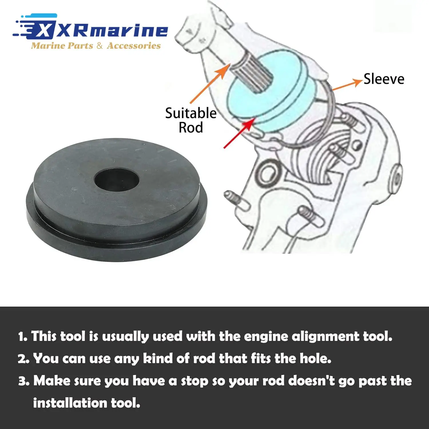 91-818162 For Mercruiser  U-Joint Bellows Sleeve Ring 816607 and Bellow Retainer Ring Alpha 1 Gen 2 & Bravo Motor Sierra 18-1728