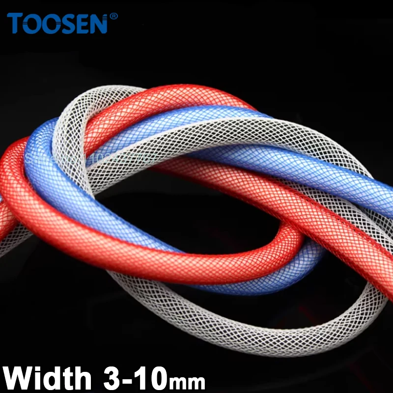 Colorful Monofilament Single Nylon Protective Case PET Expandable Braided Sleeve Insulation USB Data Keyboard Line Sheath 3~10mm