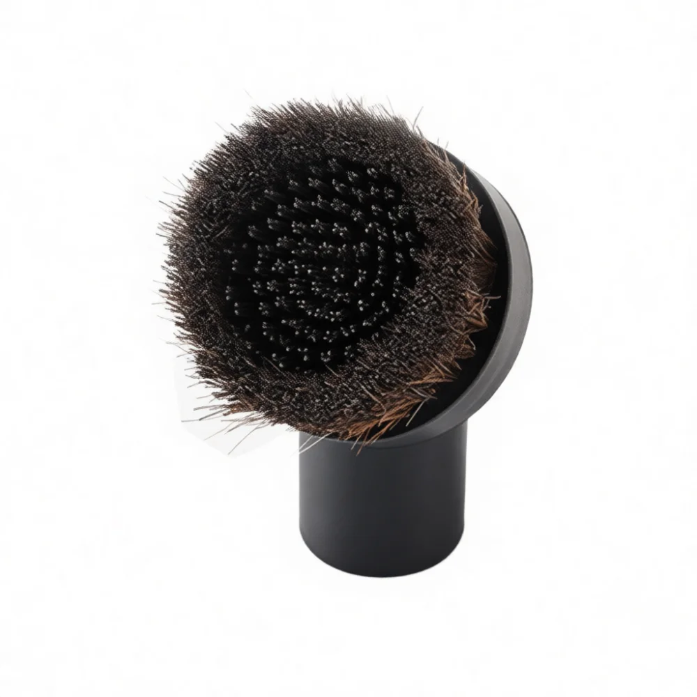 Professional Vacuum Cleaner Accessory Soft Horsehair Brush For Furniture Car Detailing Cleaning Replacement Parts