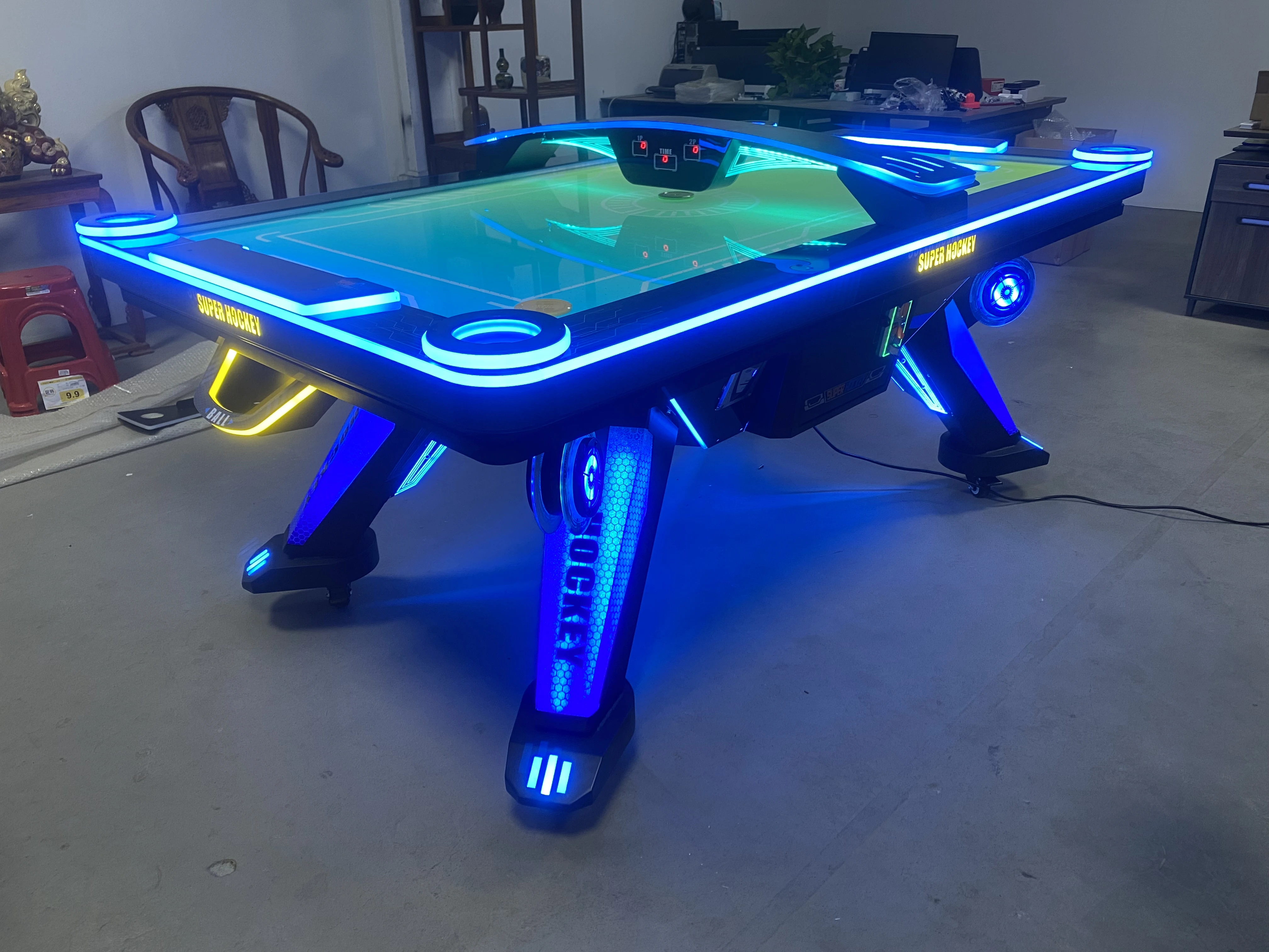 Factory Direct Sales Colorful Lights air Hockey Machine Mesa Hockey air Coin Machine