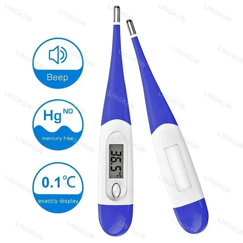 Digital Baby Thermometer Oral and Underarm Use Quick Accurate LCD Screen Reading Fever Alert Termometer Baby Bath Thermometers