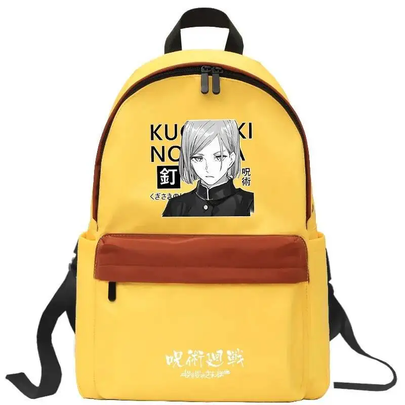 

Anime Game Black Blue Yellow Jujutsu Kaisen Student Teens School Bags Large Capacity Mochilas Backpacks