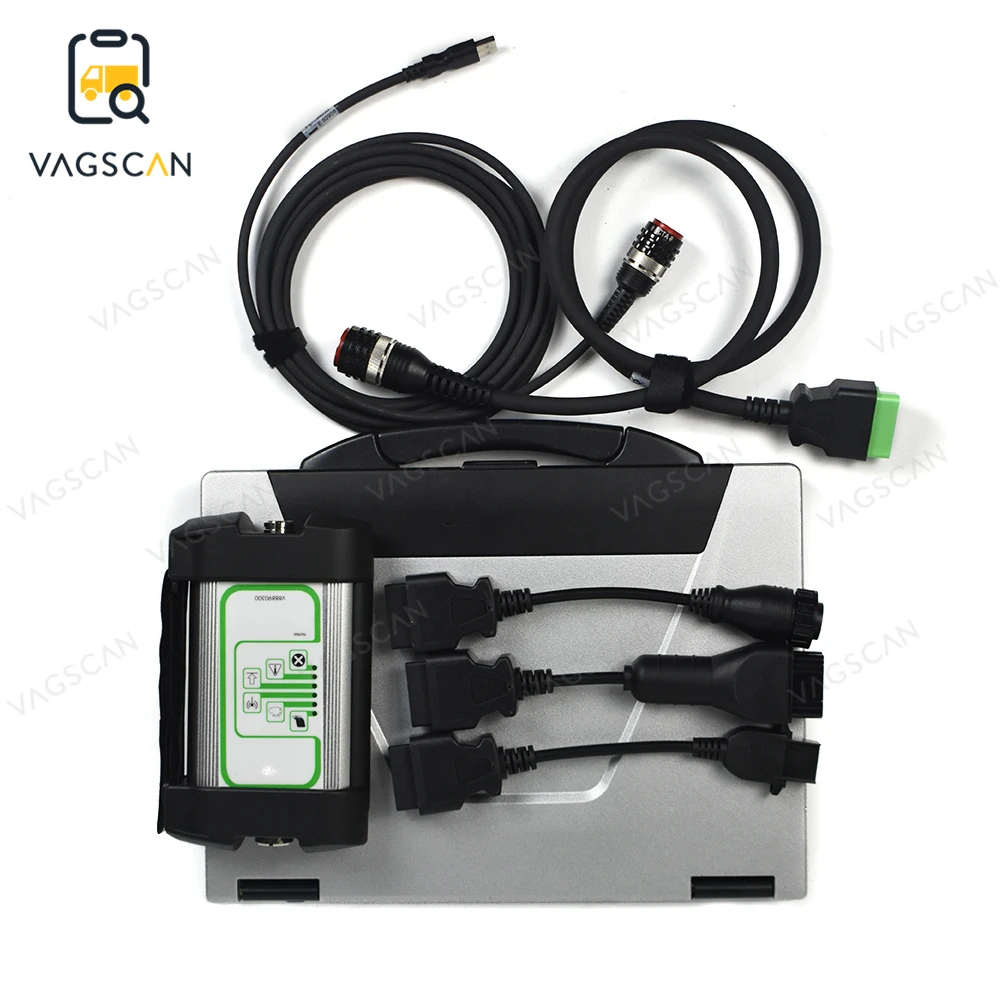 2.8.150 PTT tech tool 88890304 OBD2 Cable 88890305 USB cable with cf52 laptop Vocom 88890300 Interface