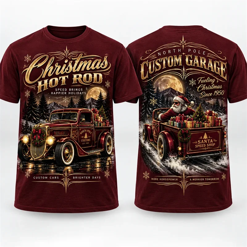Family Matching Christmas T‑Shirt,Xmas Party Apparel,Festive Streetwear,Gift For Family Friends,Present For Seasonal Gatherings