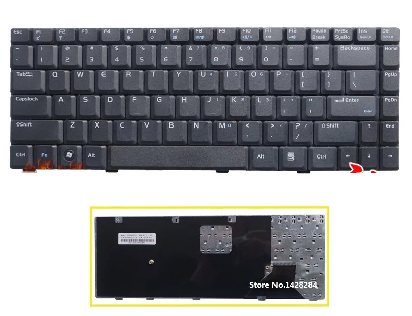 

SSEA New US English Keyboard For ASUS F8S F8P N81 N81V N80 N80V N80C Free Shipping