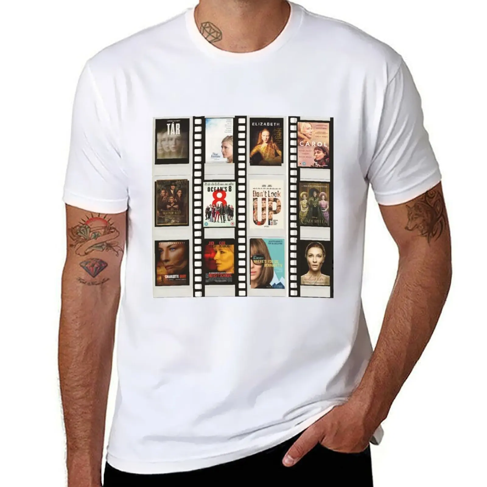 

Cate Blanchett Film Movie Collage print oceans 8 carol tar T-Shirt essential t shirt t shirt for man 100 percent cotton T-Shirt